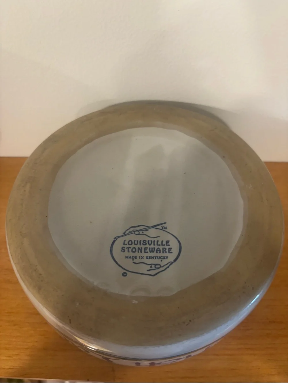 Louisville Stoneware Maggie Irish Lady Dog Bowl Kentucky Pottery